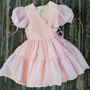 Sister Jane Pink Abalone Mini Wrap Dress, Size XS - $170